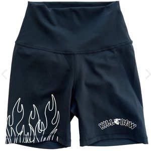 Kill crew scrunch flame biker shorts